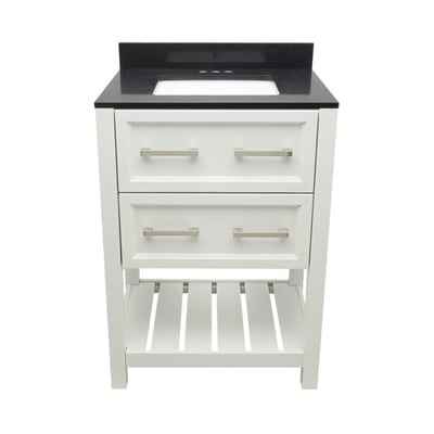 Meuble-lavabo Tremblant avec plan – en marbre reconstitué ou en pierre de quartz -