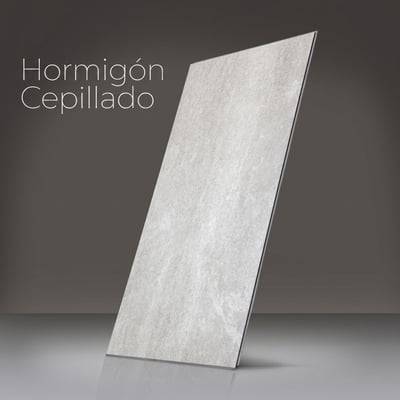 Panel de pared de ducha Brushed Concrete en textura de piedra gris claro - opción de revestimiento de ducha accesible de Ella's Bubbles