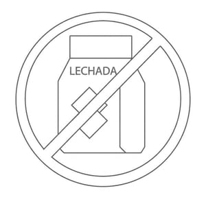 Icono sin lechada que muestra un recipiente de lechada tachado: característica de instalación de paneles de pared de ducha sin lechada
