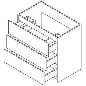 Mueble de baño moderno Element de 36″ con encimera de cuarzo y lavabo bajo encimera -