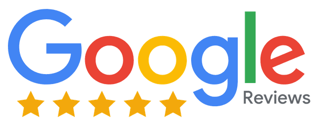Google Reviews five-star rating badge for Ella's Bubbles walk-in tubs and accessible showers