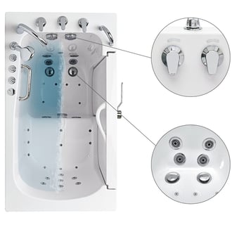 Walk In Bathtub – Dual Drain Technology