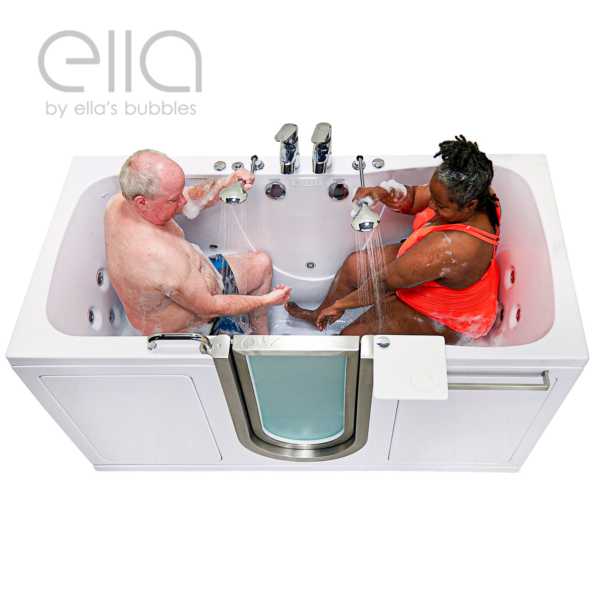 Ella Acrylic Walk-In Bathtub For Two – 2 Seat Walk In Tubs - |