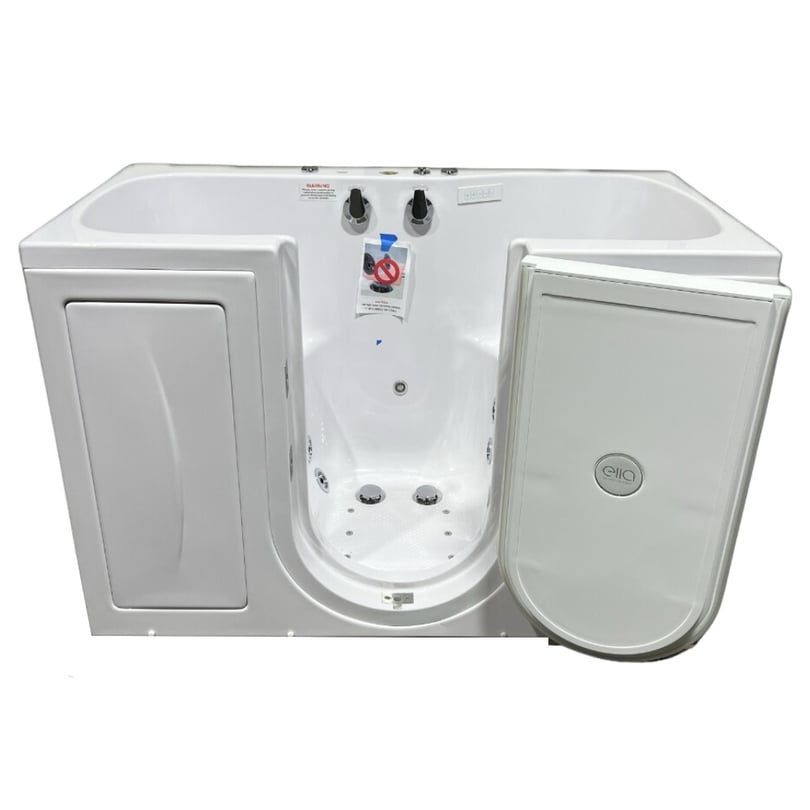[SALE]  Tub4Two Bañera acrílica con puerta abatible hacia el exterior, Aire + Hidromasaje + Masaje de pies independiente 32″x60″ (81cm x 152cm) Serial #9712103 - Image 2