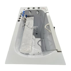 Transfer30 Bañera sin puerta accesible en silla de ruedas - 76 x 132 cm (30" x 52"), tecnología de doble desagüe con puerta derecha y desagüe Número de serie 00121 - |
