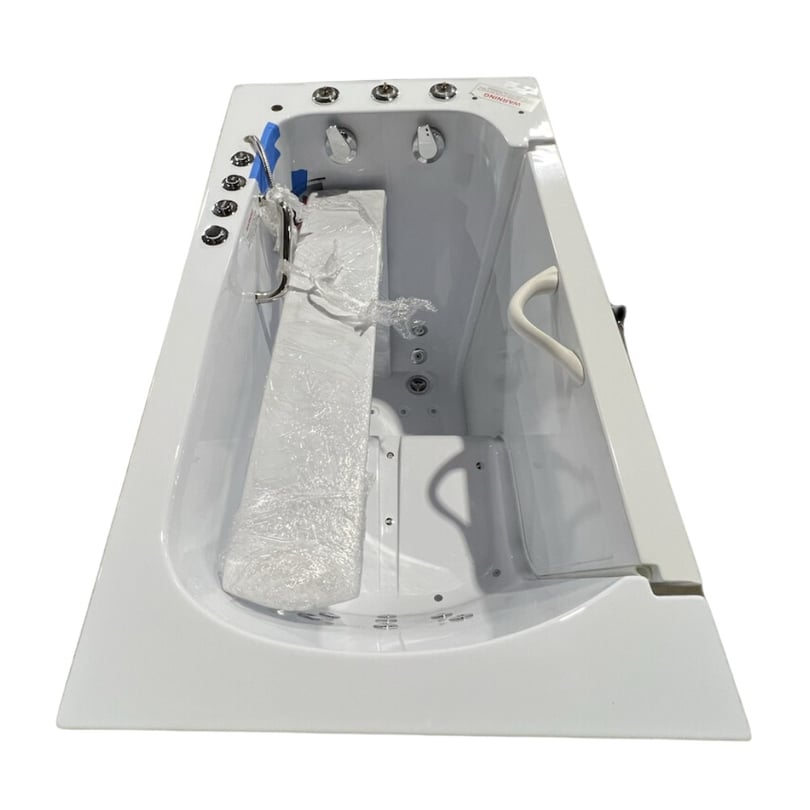 Transfer30 Bañera sin puerta accesible en silla de ruedas - 76 x 132 cm (30" x 52"), tecnología de doble desagüe con puerta derecha y desagüe Número de serie 00121 - Image 3