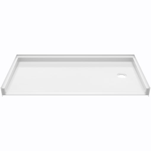 Ella Roll-in ADA Compliant Shower Pan 54x30 Left/Right Drain