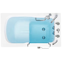 Capri Acrylic Outward Swing Door Walk-in Bathtub – 30″w X 52″l (76cm X 132cm)