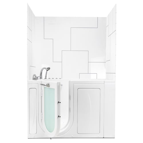 Urban Maze A CNC walk-in tub wall surround kit by Ella's Bubbles