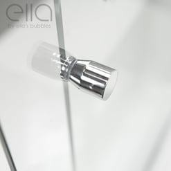 Duo 55 In. X 70 In. Framed Sliding Shower Door With 6 Mm Clear Glass Without Handle