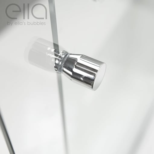 Duo 55 In. X 70 In. Framed Sliding Shower Door With 6 Mm Clear Glass Without Handle