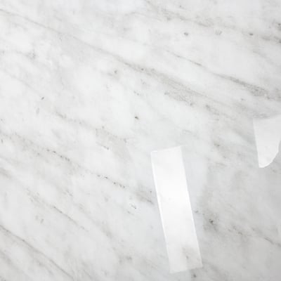 Carrara Marble Walk-In Tub Surround Wall Kit 36.5" x 48" x 60" -