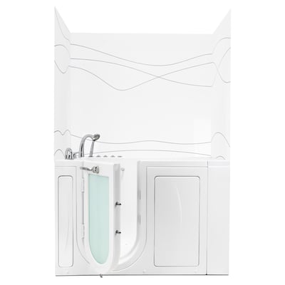 Kit de paneles de pared para bañera de puerta EllaWave con grabado CNC en acrílico, 3 piezas, 40"x48"x60" -