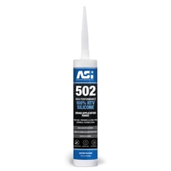ASI 502 high performance 100 percent RTV silicone sealant tube with nozzle