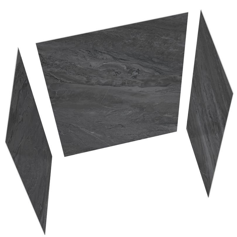 acrylic-3-panel-shower-wall-kit-bardiglio-marble-black-printed-top-view-glossy-finish