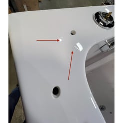Capri Lh Puerta Y Desagüe Bañera Con Serial 1072109a