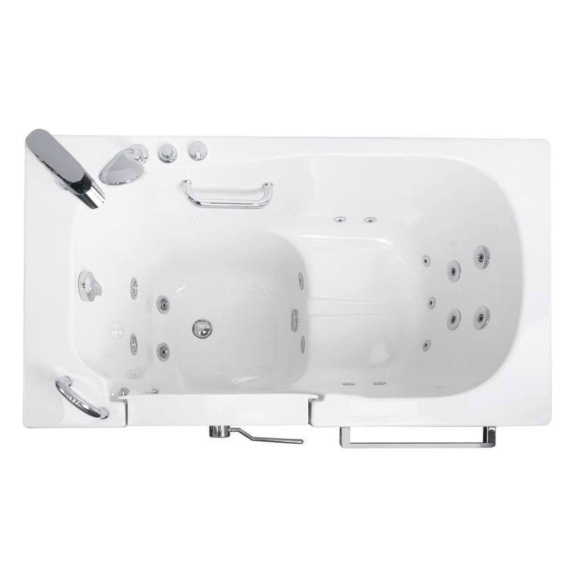 Ella Zen Acrylic Hydro Inward Swing Door Massage Walk in Tub 30"x52" - Image 8