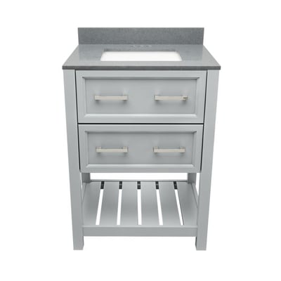 Meuble-lavabo Tremblant avec plan – en marbre reconstitué ou en pierre de quartz -