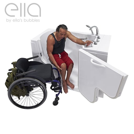 Transfer32 Wheelchair Accessible Walk In Bathtub 32″w X 52″l 81cm X 132cm 44