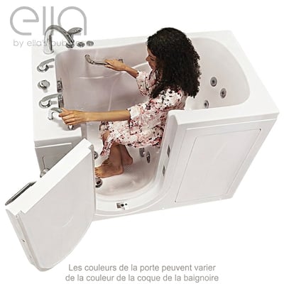 Baignoire à porte pivotante en acrylique Monaco - 32w X 52l (81cm X 132cm)