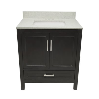 Meuble-vasque Nevado avec lavabo – plateau en marbre reconstitué ou en pierre de quartz -