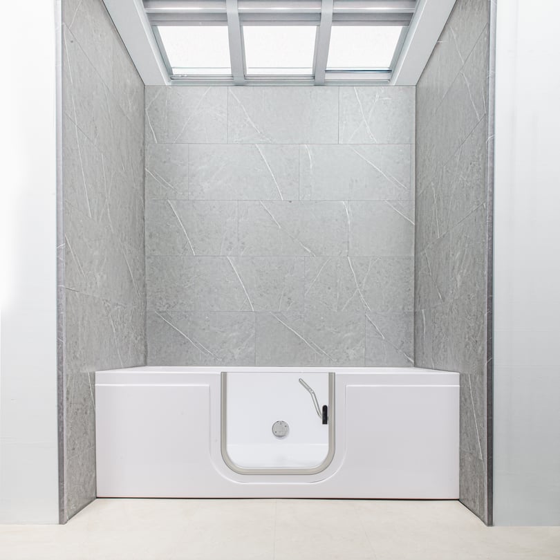 Ella T&G Grout-Free 12" x 24" Shower Wall Tile - Image 2