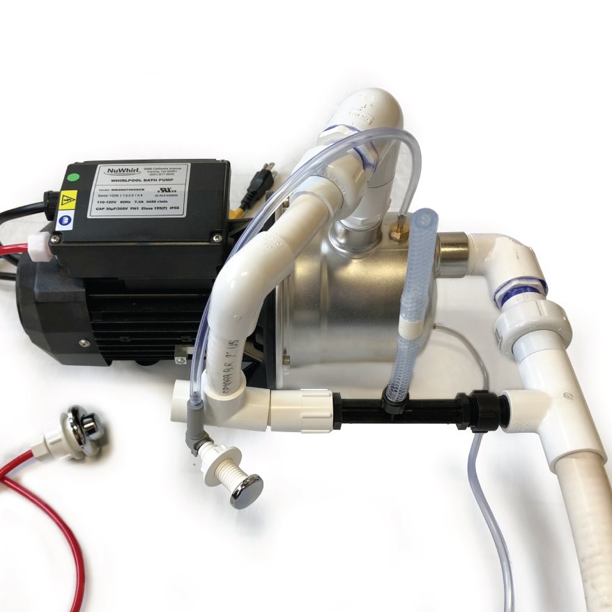 Ensemble pompe à microbulles Infusion avec raccords et tuyauterie en PVC