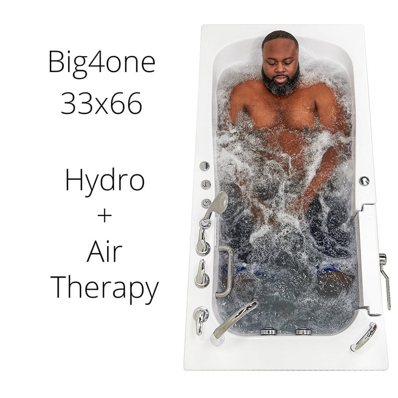 Big4One Walk In Tub for Tall People | Ella's Bubbles