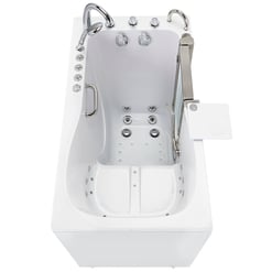 Deluxe Walk-In Tub 2023 – 30″x55″ (76.2x140cm), Dual Drain Technology