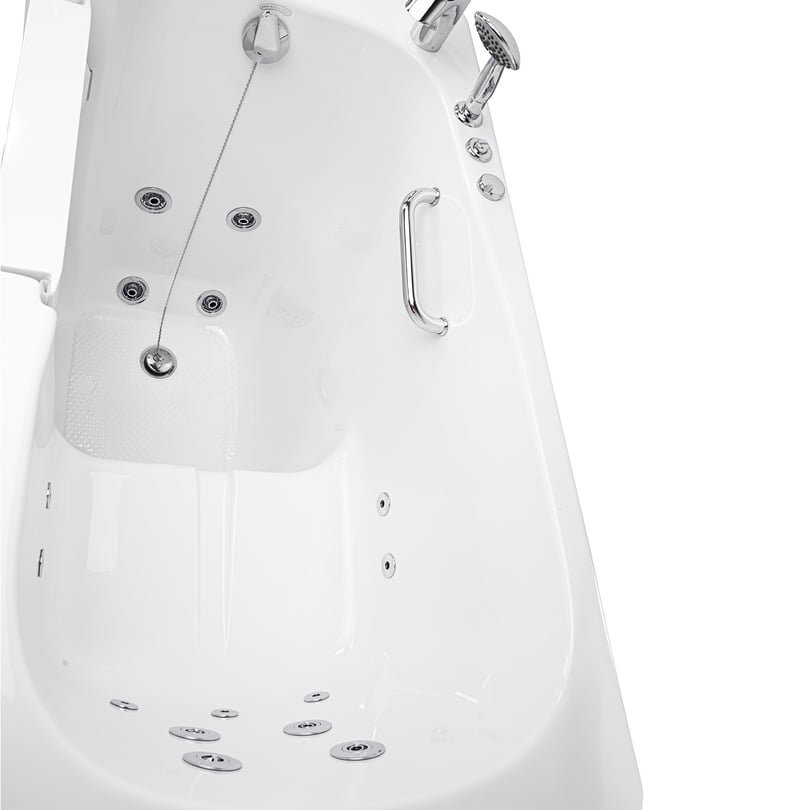 Ella Zen Acrylic Hydro Inward Swing Door Massage Walk in Tub 30"x52" - Image 5