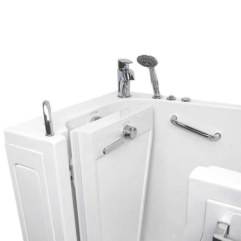 Ella Zen Acrylic Hydro Inward Swing Door Massage Walk in Tub 30"x52" - Image 2