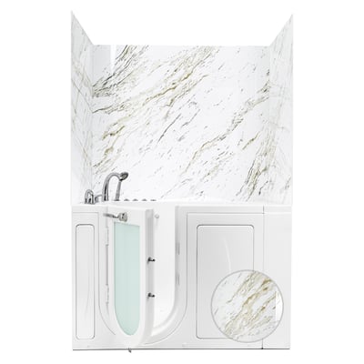 Heritage Calacatta Walk-In Tub Surround Wall Kit 36.5" x 48" x 60" -