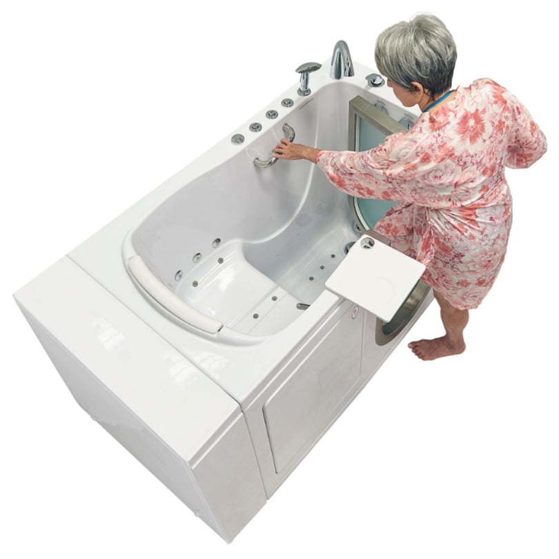 [SALE]  Elite Walk-In Tub - 30″ x 52″ (76cm x 132cm) RH Puerta, Desagüe Serial #M0483 - Image 3