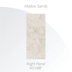 Marble Sands-Shower Wall- Right Panel