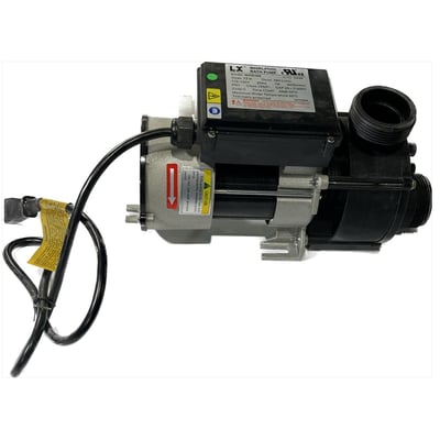 LX WCH160 whirlpool bath pump motor with power cord and dual port fittings for walk-in tub jets