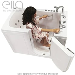 Bañera acrílica con puerta abatible hacia el exterior Monaco 32″x 52″ (81cm x 132cm), tecnología de doble desagüe Número de serie 0542410 - |