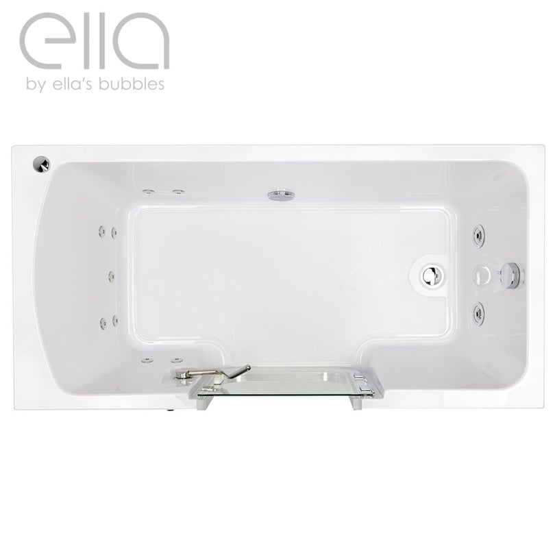 Lay Down Inward Swing Door Acrylic Walk In Bathtub – 30”w X 60”l (76cm X152cm)