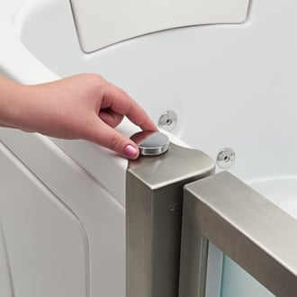 Plateau pivotant 360 breveté pour baignoires à porte 28