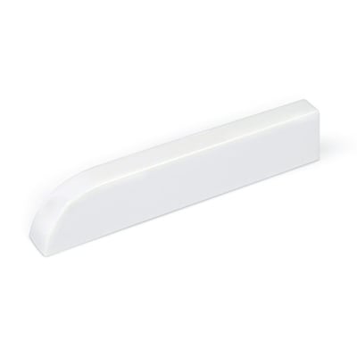White glossy cultured marble wall-mount soap dish shelf accessory for walk-in tub or accessible shower installation