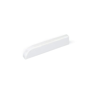 White cultured marble 15-inch glossy wall-mount shower shelf soap dish for accessible walk-in shower stalls
