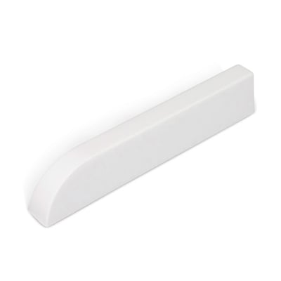 White cultured marble 15-inch flat matte wall mount shower shelf for accessible walk-in shower installation