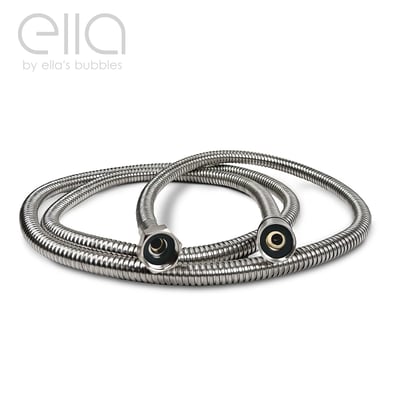 Ella's Bubbles stainless steel flexible shower hose with brass fittings for walk-in tub replacement accessory