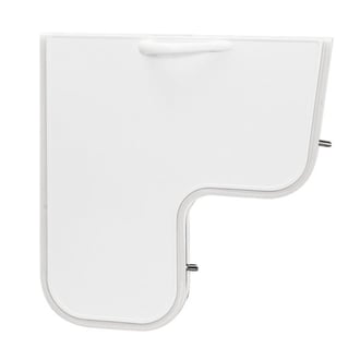 White acrylic inward swing door panel for Ella wheelchair accessible walk-in tub with stainless steel hinges and built-in handle