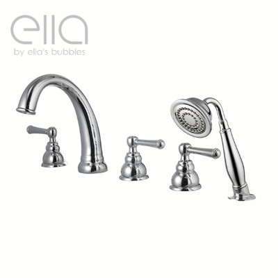 Ella's Bubbles Jandon Retro Roman chrome faucet set with hand shower for walk-in bathtubs