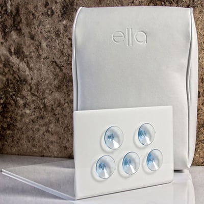 Ella walk-in tub removable headrest neck support cushion with five suction cups for secure tub wall attachment