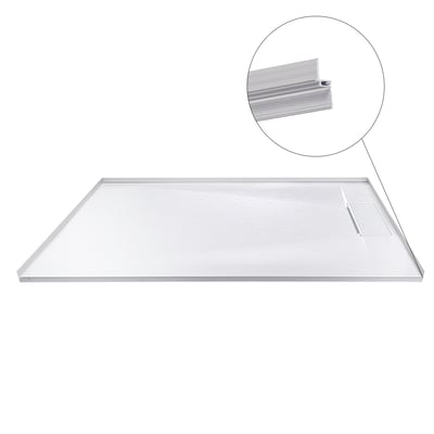 Plato de ducha reversible de perfil bajo Ella SMC de 36″ x 60″ -