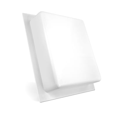 Niche de douche SMC 16″ x 14″ - Niche de douche carrée blanche en SMC pour rangement dans une baignoire à porte ou une cabine de douche accessible, sur fond blanc