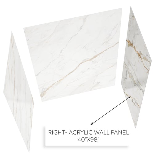 Calacatta Luxor-Panneau-droit-40x98