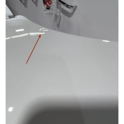 Bañera Transfer60 accesible en silla de ruedas, 76 x 152 cm, tecnología de doble desagüe, puerta y desagüe en el lado izquierdo Número de serie 0372310