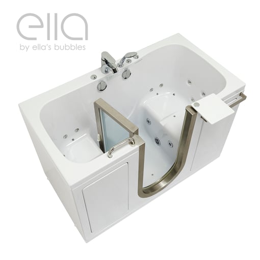 Ella Companion Two Seat Acrylic Walk-In Tub 81x152cm (32″x60″), Dual Drain Technology - |